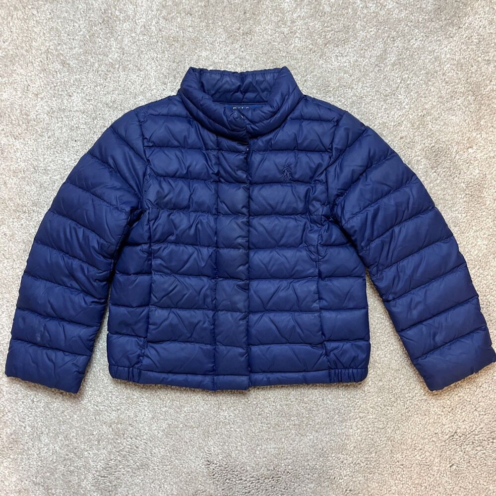 Polo Ralph Lauren Down Puffer Jacket Toddler 3T Navy Lightweight Preppy Winter